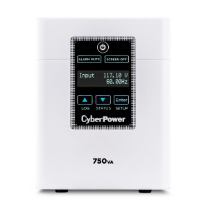 CyberPower M750L Mini-Tower UPS, UL Rated, sealed LCD panel, 6 NEMA 5-15R-HG